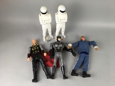 Lot 605A - A LOT OF THREE ACTION MEN AND OTHER TOYS