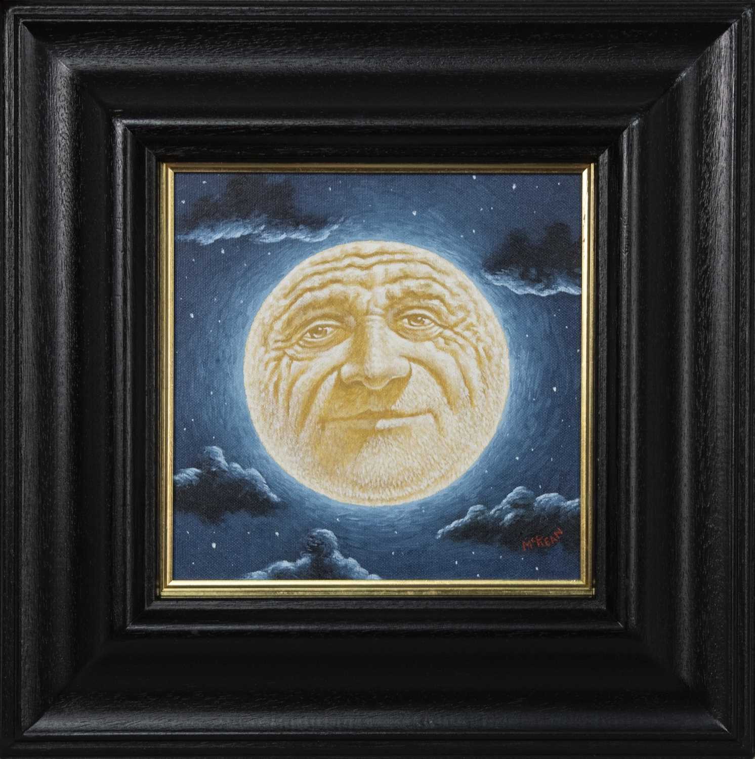 Lot 154 - THE MAN IN THE MOON, AN OIL BY GRAHAM MCKEAN