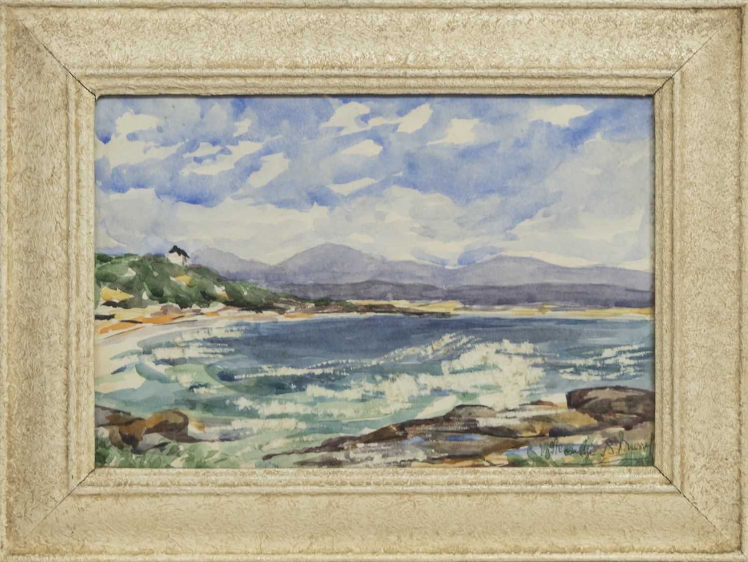 Lot 357 - WESTERN ISLE VIEW, A WATERCOLOUR BY SOUTH AFRICAN SCHOOL