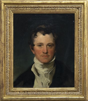 Lot 373 - SIR HUMPHRY DAVY, AN OIL FROM THE STUDIO OF THOMAS LAWRENCE