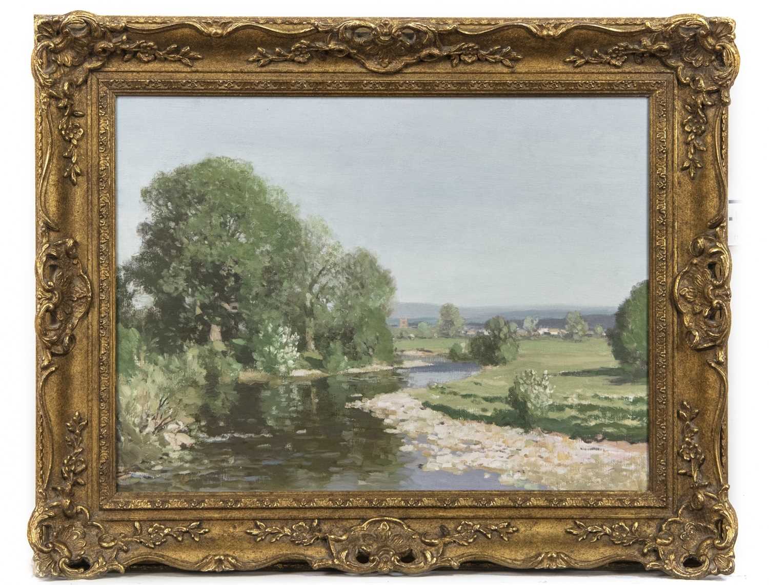 Lot 201 - AFTON WATER, AN OIL BY GEORGE HOUSTON