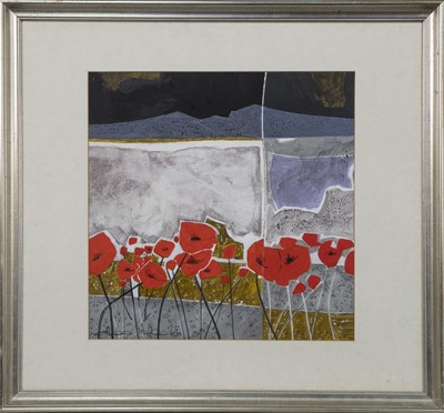 Lot 289 - POPPIES, AN OIL BY ALASTAIR MICHIE