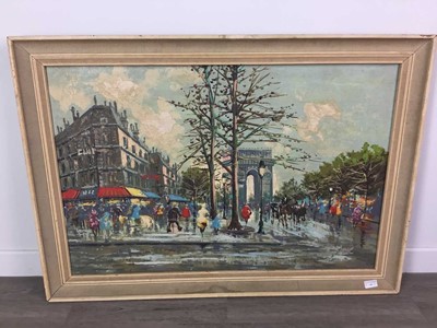 Lot 90 - A PARISIAN SCENE ALONG WITH OTHERS