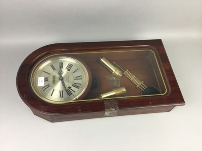 Lot 59 - A LOT OF TWO CLOCKS AND TWO DISHES