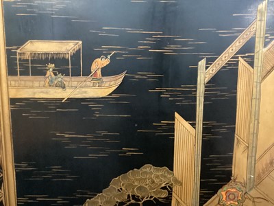 Lot 1057 - A JAPANESE FOLDING ROOM SCREEN