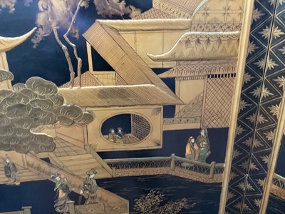 Lot 1057 - A JAPANESE FOLDING ROOM SCREEN