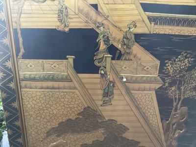 Lot 1057 - A JAPANESE FOLDING ROOM SCREEN