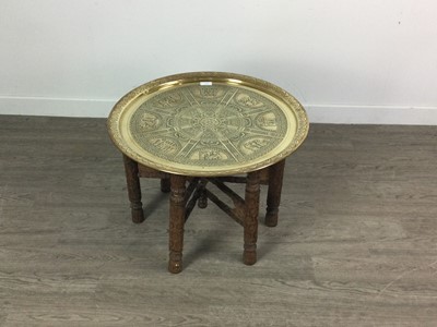 Lot 131 - AN EGYPTIAN TRAY TABLE