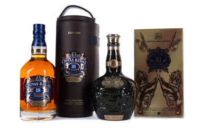 Lot 293 - CHIVAS REGAL ROYAL SALUTE AND CHIVAS REGAL AGED 18 YEARS