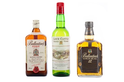 Lot 303 - BALLANTINE'S GOLD SEAL AGED 12 YEARS, BALLANTINE'S FINEST AND LOCH CASTLE