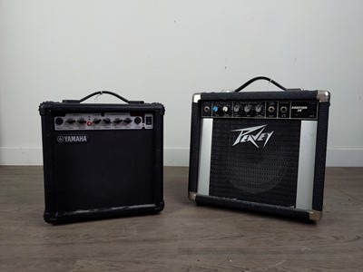 Lot 138 - A YAMAHA AMPLIFIER ALONG WITH A PEAVEY AMPLIFIER