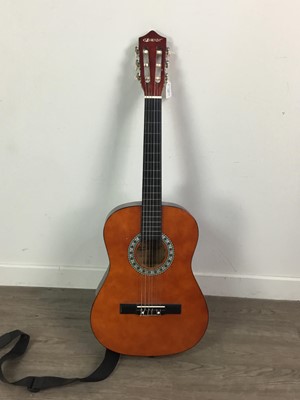 Lot 140 - AN ELEVATION ACOUSTIC GUITAR ALONG WITH ANOTHER