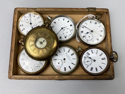 Lot 72 - A LOT OF SEVEN POCKET WATCHES