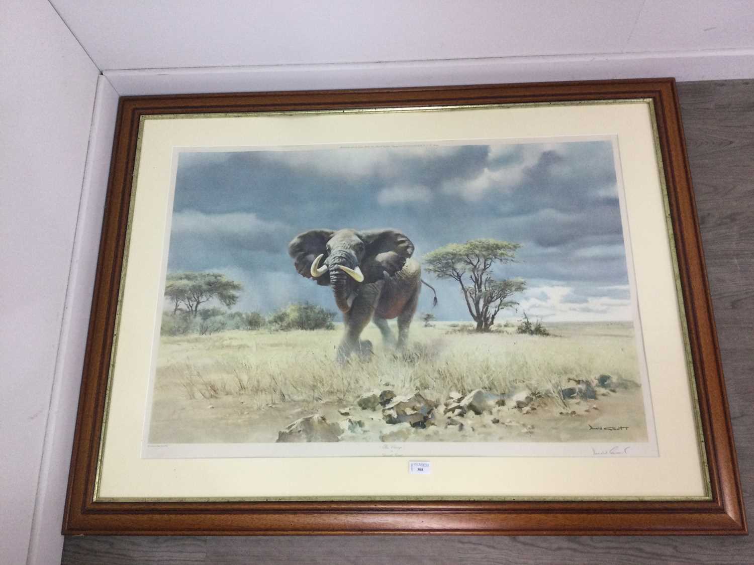 Lot 308 - THE CHARGE BY DONALD GRANT