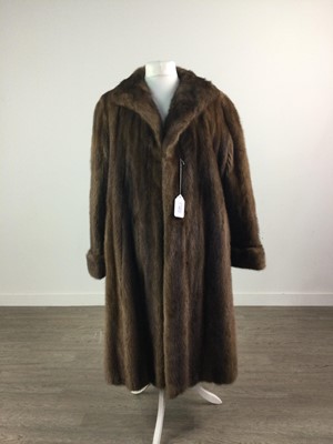 Lot 280 - A LOT OF TWO LADIES FUR COATS AND ANOTHER COAT