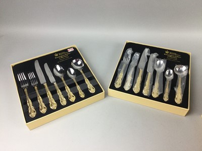 Lot 176 - A LOT OF TEN KENSINGTON PALACE COLLECTION 'PALACE ROSE' BOXED CUTLERY SETS