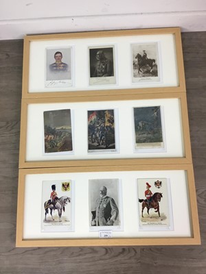 Lot 259 - A LOT OF NINE WWI POSTCARDS