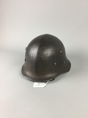 Lot 342 - A GERMAN WWII STEEL HELMET