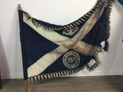 Lot 223 - A GLASGOW 36TH BOY'S BRIGADE FLAG