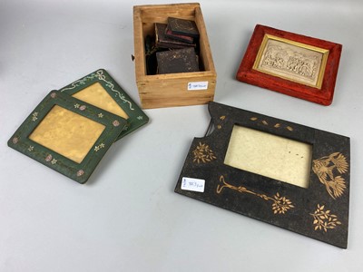 Lot 383 - A LOT OF VARIOUS PORTRAIT MINIATURES AND PHOTOGRAPH FRAMES