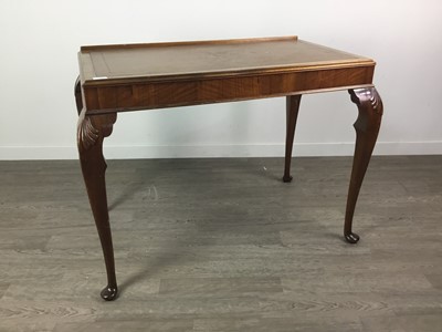 Lot 348 - A MAHOGANY OBLONG WRITING TABLE