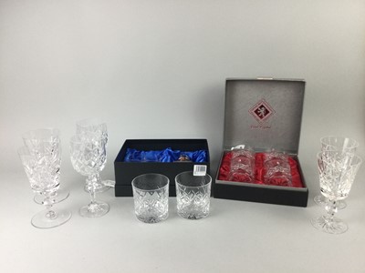 Lot 391 - A LOT OF CRYSTAL GLASSES