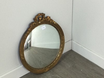 Lot 397 - A DECORATIVE WALL MIRROR AND OTHER MIRRORS