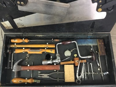Lot 631 - A GTL APPRENTICE'S FIRST TOOLBOX AND TOOLS