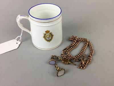 Lot 412 - AN EDWARD VIII CORONATION MUG AND OTHER ITEMS