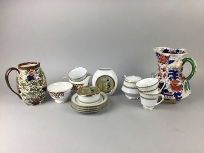 Lot 436 - A SET OF FOUR GRADUATED MASON'S JUGS AND OTHER CERAMICS