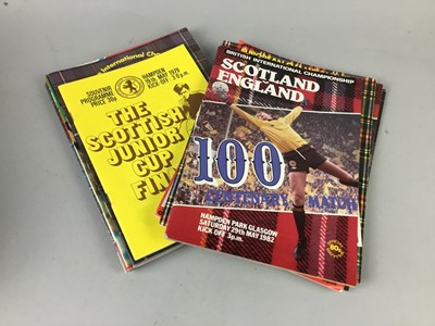 Lot 452 - A COLLECTION OF SCOTTISH FOOTBALLING PROGRAMMES