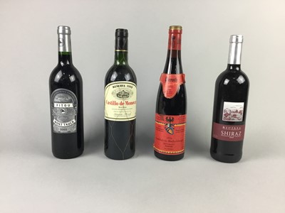 Lot 450 - A LOT OF TWELVE BOTTLES OF RED WINE