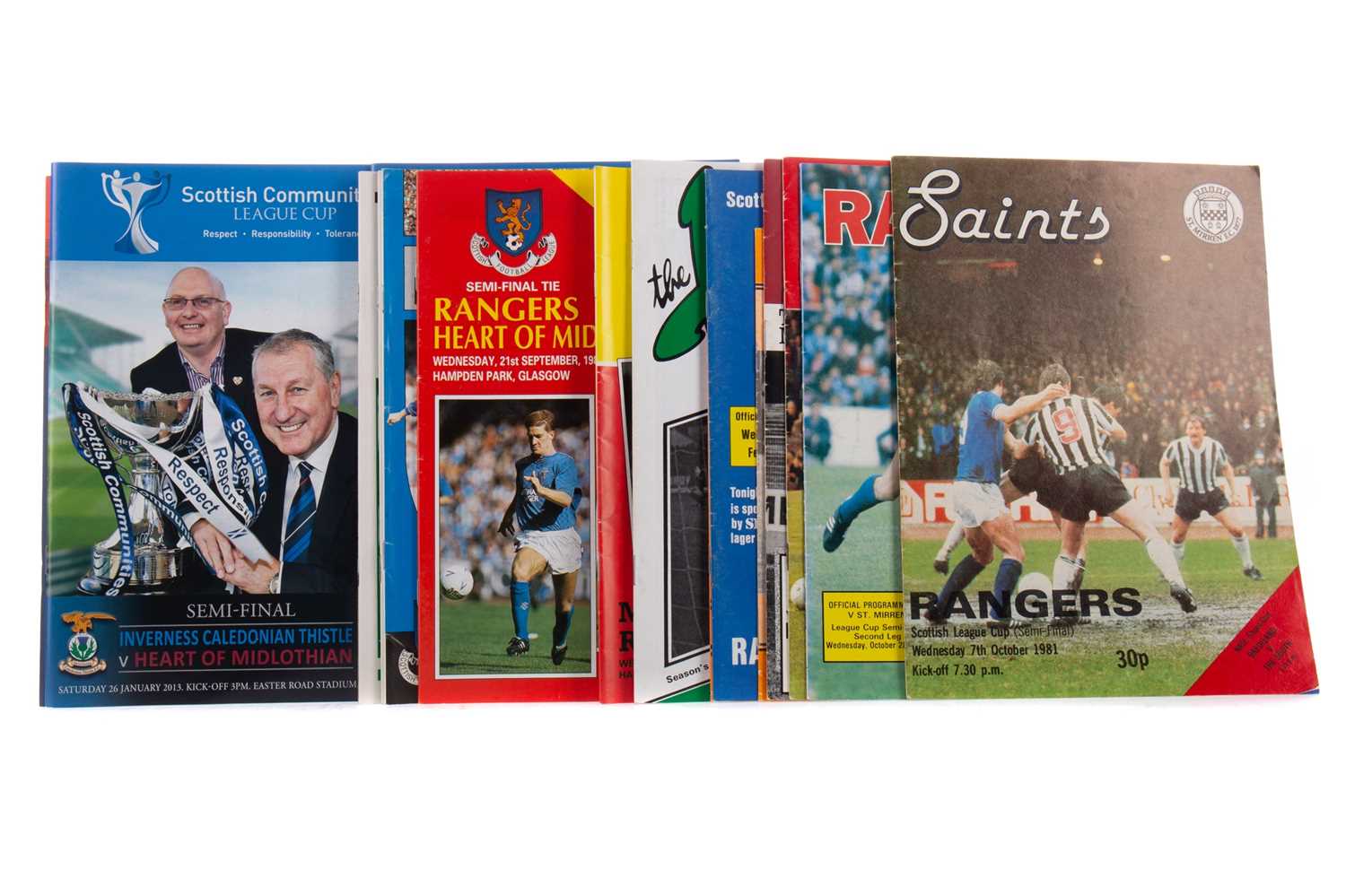 Lot 1511 - A COLLECTION OF SCOTTISH LEAGUE CUP FINAL AND SEMI-FINAL PROGRAMMES