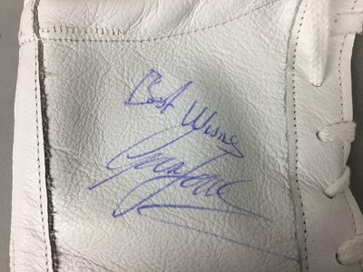 Lot 453 - A SIGNED PAIR OF BOXING SHOES
