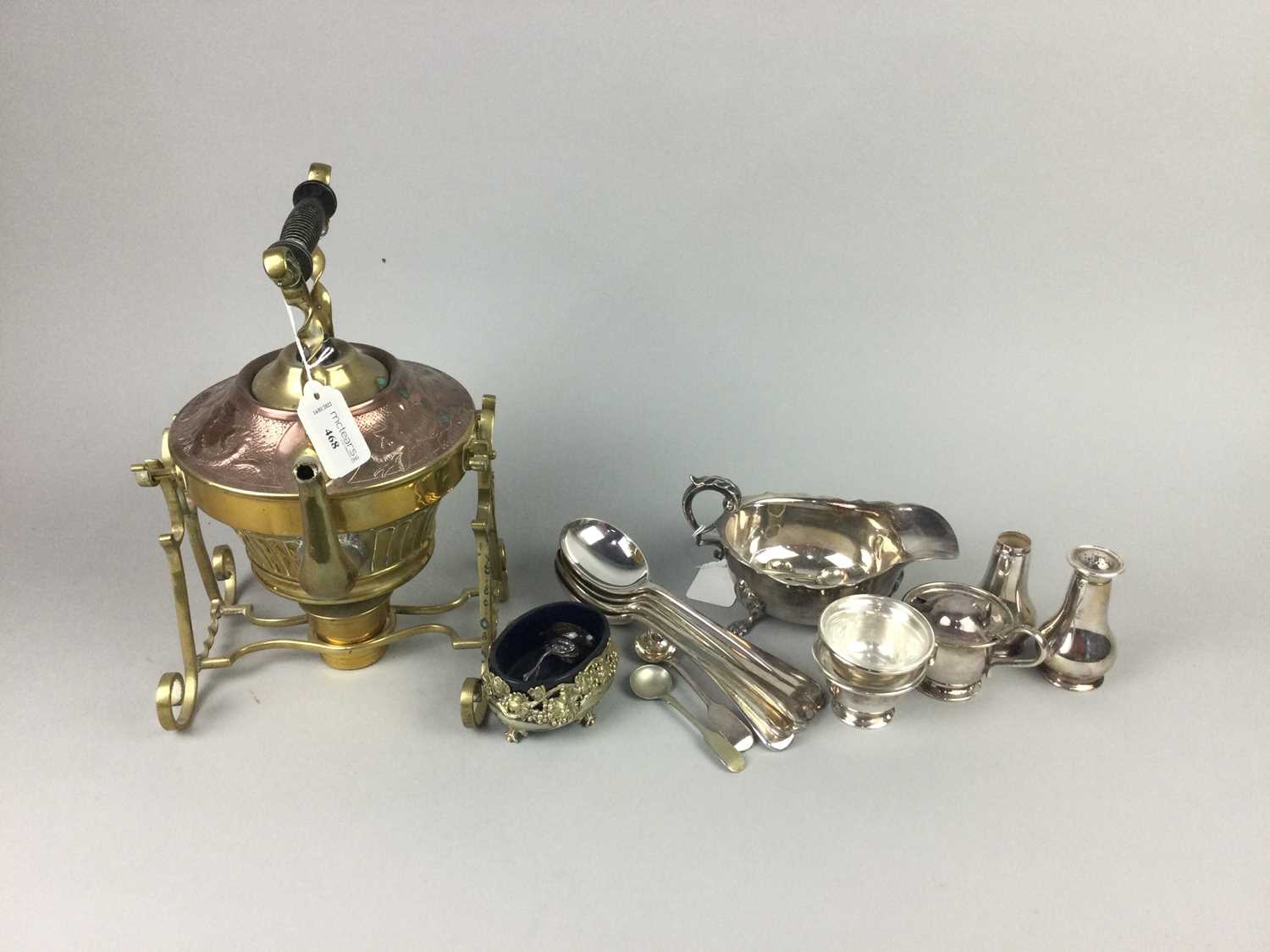 Lot 468 - A LOT OF SILVER PLATE AND OTHER ITEMS