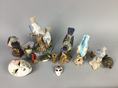 Lot 481 - A COLLECTION OF PORCELAIN BIRDS