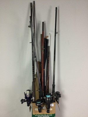 Lot 69 - A LOT OF FISHING RODS AND EQUIPMENT