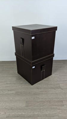 Lot 606 - A LOT OF TWO MODERN STORAGE BOXES