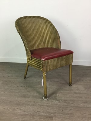 Lot 517 - A MID-20TH CENTURY WICKER CHAIR, ALONG WITH ANOTHER CHAIR