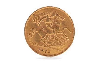 Lot 3 - A GEORGE V GOLD HALF SOVEREIGN DATED 1911