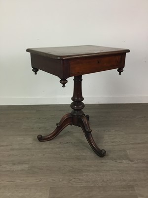 Lot 578 - A MID VICTORIAN MAHOGANY TEA TABLE