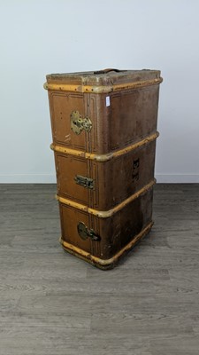 Lot 635 - A CABIN TRUNK ALONG WITH ANOTHER