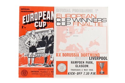 Lot 1541 - A EUROPEAN CUP FINAL 1960 PROGRAMME