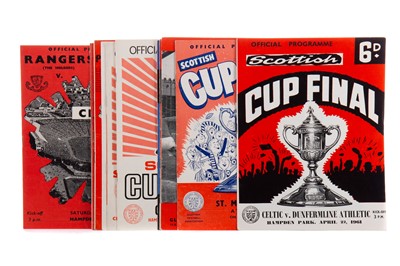 Lot 1546 - A COLLECTION OF FOURTEEN SCOTTISH CUP, SCOTTISH LEAGUE CUP AND GLASGOW CUP PROGRAMMES