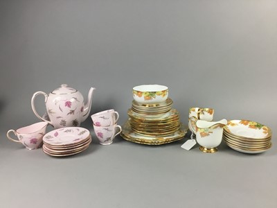 Lot 662 - A PARAGON FLORAL DECORATED TEA SERVICE AND A TUSCAN COFFEE SERVICE