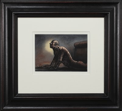 Lot 33 - AN UNTITLED PASTEL BY PETER HOWSON