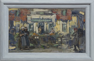 Lot 392 - BRUGES, AN OIL FROM THE CIRCLE OF ROBERT BROUGH