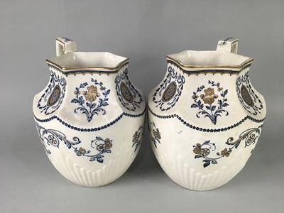 Lot 151 - A PAIR OF WEDGWOOD GHIBERTI EWERS AND OTHER CERAMICS