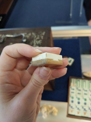 Lot 1083 - A LATE 19TH/EARLY 20TH CENTURY CHINESE MAHJONG SET