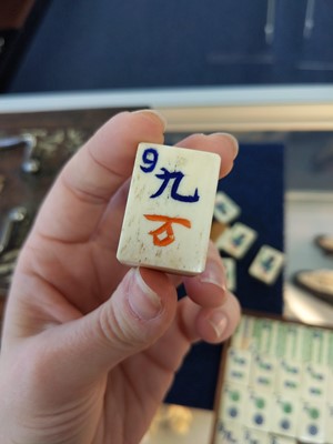 Lot 1083 - A LATE 19TH/EARLY 20TH CENTURY CHINESE MAHJONG SET